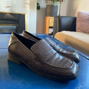 Public Desire Pleather Croc Loafer